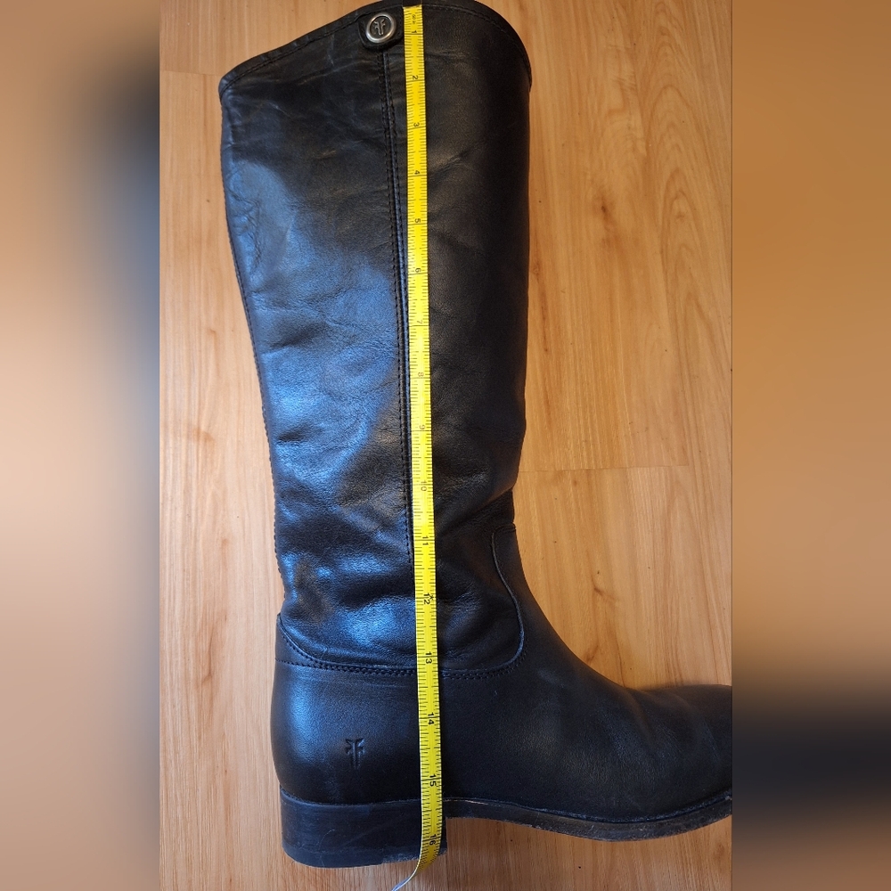 Frye Mellisa Blk leather boots